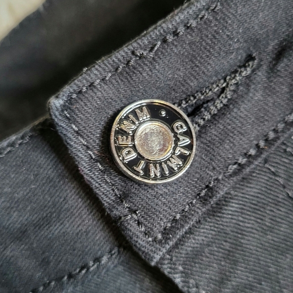 Galmint Denim Black Distressed Skinny Leg Jeans size 12 - Picture 3 of 5